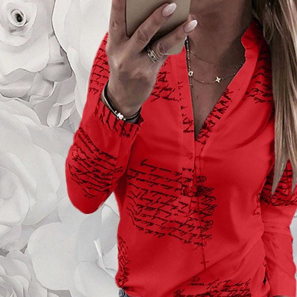women blouse v neck letters printing button long sleeve shirt casual womens and blouses summer tunic 2021, White
women blouse v neck letters printing button long sleeve shirt casual womens and blouses summer tunic 2021, White