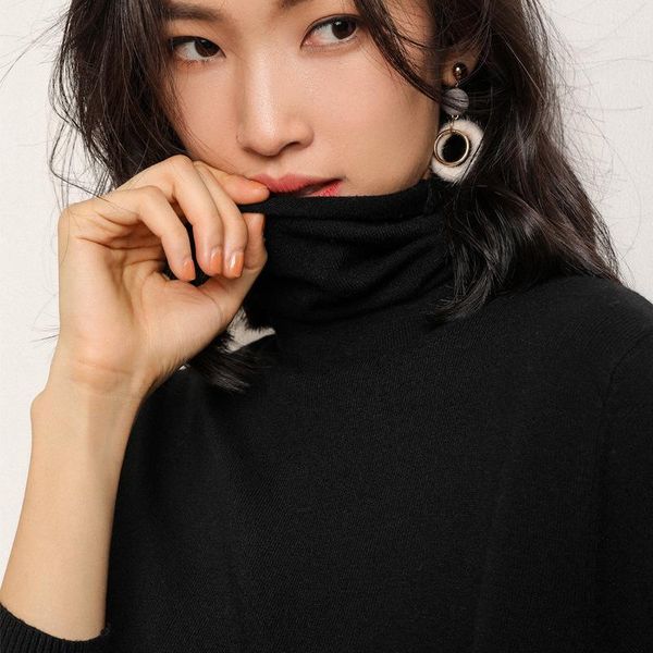 women sweater 2021 new turtlene female long-sleeved knitted pullover jumper pull femme clothes white warm fashion slim good, White;black
women sweater 2021 new turtlene female long-sleeved knitted pullover jumper pull femme clothes white warm fashion slim good, White;black