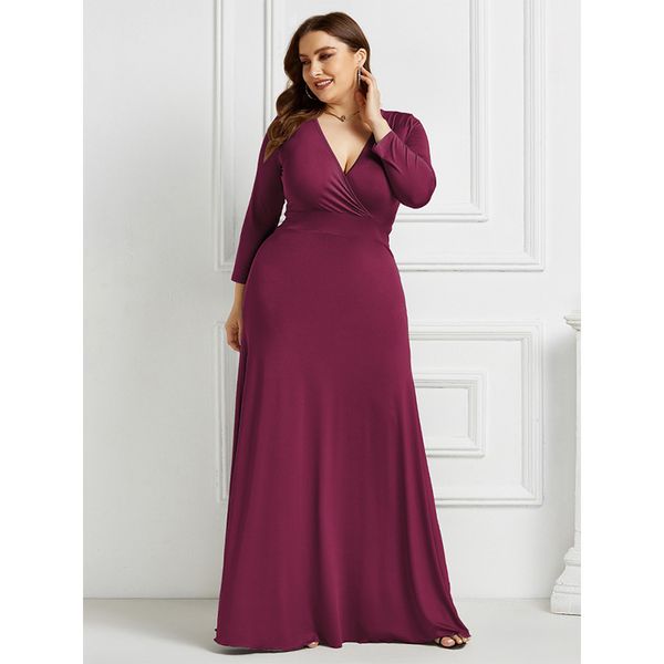 fashion solid color long dress deep v-neck long-sleeved jumpsuit party xl, Black
fashion solid color long dress deep v-neck long-sleeved jumpsuit party xl, Black