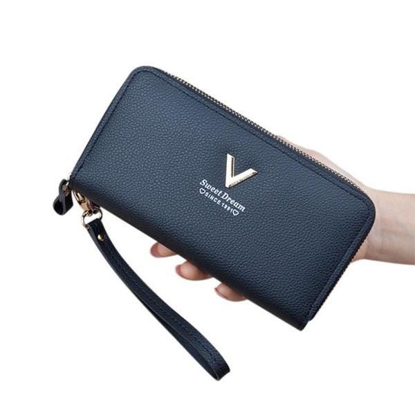 wallets women leather double layer zipper organizer purse cell phone pocket ladies clutch card holder long coin bag, Red;black
wallets women leather double layer zipper organizer purse cell phone pocket ladies clutch card holder long coin bag, Red;black