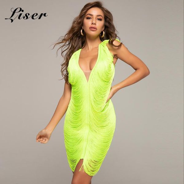 casual dresses liser 2021 summer women dress v neck tassel mini bandage bodycon elegant club celebrity party vestidos, Black;gray
casual dresses liser 2021 summer women dress v neck tassel mini bandage bodycon elegant club celebrity party vestidos, Black;gray