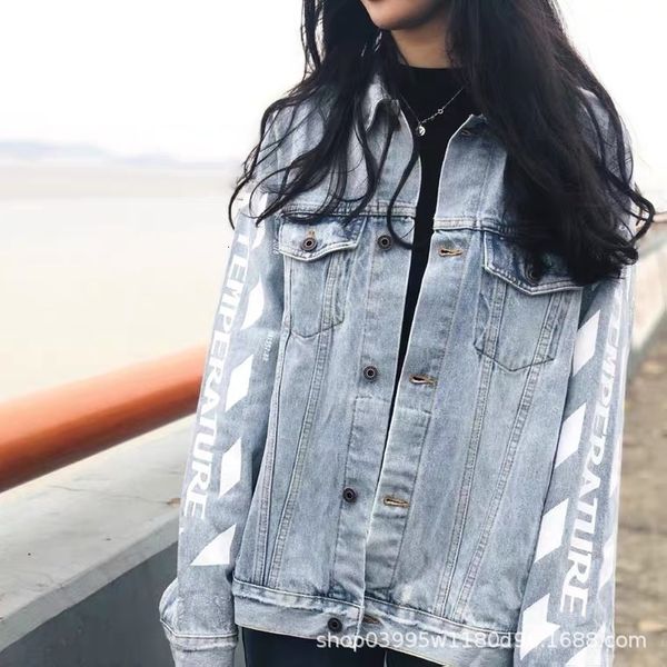 autumn and winter new fashion off arrow denim jacket loose versatile casual men's women's couple, Black;brown
autumn and winter new fashion off arrow denim jacket loose versatile casual men's women's couple, Black;brown