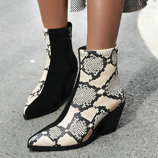 boots 2021 fashion ankle female comfortable thick heel zipper women's shoes autumn winter warm snake pattern short, Black
boots 2021 fashion ankle female comfortable thick heel zipper women's shoes autumn winter warm snake pattern short, Black