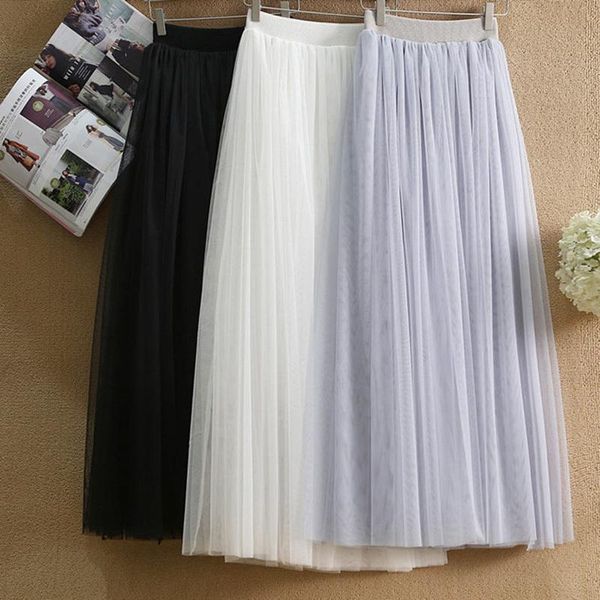 skirts 2021 spring summer vintage long pleated tutu skirt female jupe longue womens elastic high waist tulle mesh, Black
skirts 2021 spring summer vintage long pleated tutu skirt female jupe longue womens elastic high waist tulle mesh, Black