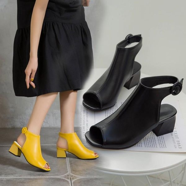 sandals women high heels platform slingback ladies sandles peep toe summer ankle boots back strap block heel shoes yellow, Black
sandals women high heels platform slingback ladies sandles peep toe summer ankle boots back strap block heel shoes yellow, Black