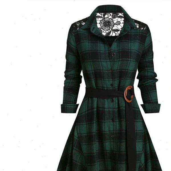 shirt women fashion casual loose long overcoat long sleeve sashes turn down collar plaid print lace splice coat shirt, White
shirt women fashion casual loose long overcoat long sleeve sashes turn down collar plaid print lace splice coat shirt, White