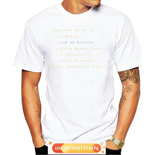 men's t-shirts brand men shirt breakfast club each one of us is graphic t, White;black
men's t-shirts brand men shirt breakfast club each one of us is graphic t, White;black
