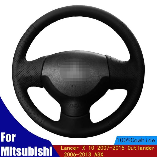 steering wheel covers hand-stitched car cover black genuine leather for mitsubishi lancer x 10 2007-2021 outlander 2006-2013 asx
steering wheel covers hand-stitched car cover black genuine leather for mitsubishi lancer x 10 2007-2021 outlander 2006-2013 asx
