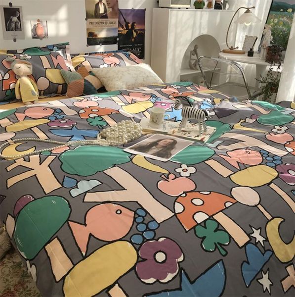 bedding sets lovely colorful cartoon set kid child teen,cotton twin full  king home textile bed sheet pillowcase duvet cover 
bedding sets lovely colorful cartoon set kid child teen,cotton twin full  king home textile bed sheet pillowcase duvet cover