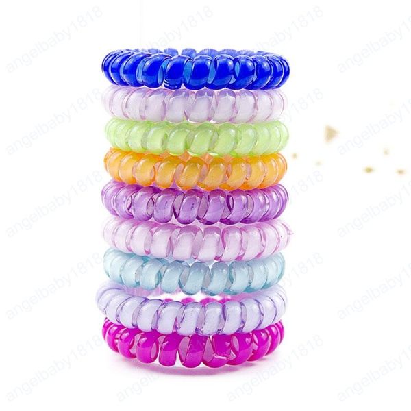 telephone wire cord hair tie girls children elastic hairbands ring rope candy color women hair accessories, Slivery;white
telephone wire cord hair tie girls children elastic hairbands ring rope candy color women hair accessories, Slivery;white