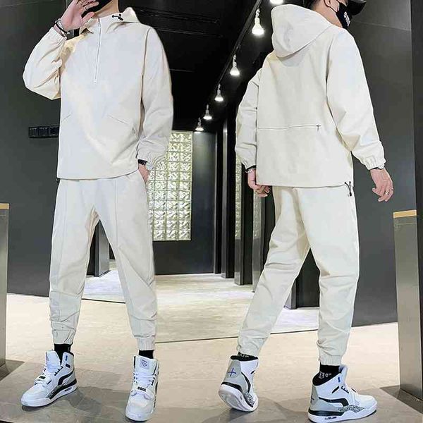 men's tracksuits hip hop men tracksuit workwear mens jacket and pants 2 pc sets ribbons coat long clothing nlhe, Gray
men's tracksuits hip hop men tracksuit workwear mens jacket and pants 2 pc sets ribbons coat long clothing nlhe, Gray