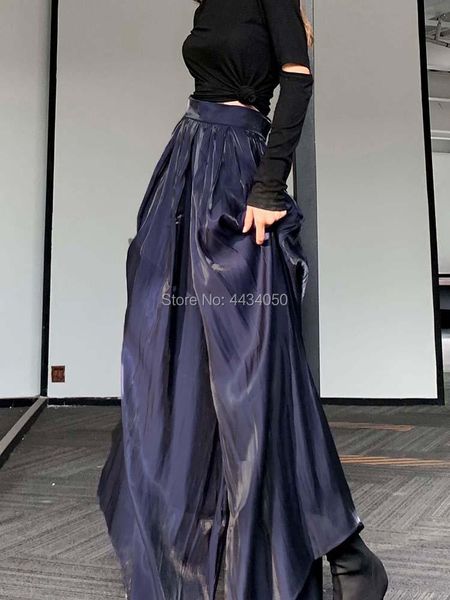 women's pants & capris oversized culottes high waist slim pleats cover meat trousers lazy matte fashion wide leg women, Black;white
women's pants & capris oversized culottes high waist slim pleats cover meat trousers lazy matte fashion wide leg women, Black;white