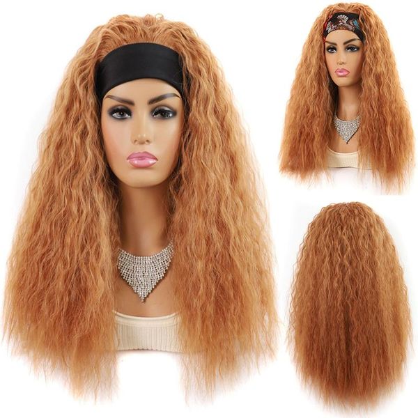 synthetic wigs long afro curly wave headband for women 18inch orange corn wavy heat resistant fluffy cosplay wig with scarf, Black
synthetic wigs long afro curly wave headband for women 18inch orange corn wavy heat resistant fluffy cosplay wig with scarf, Black