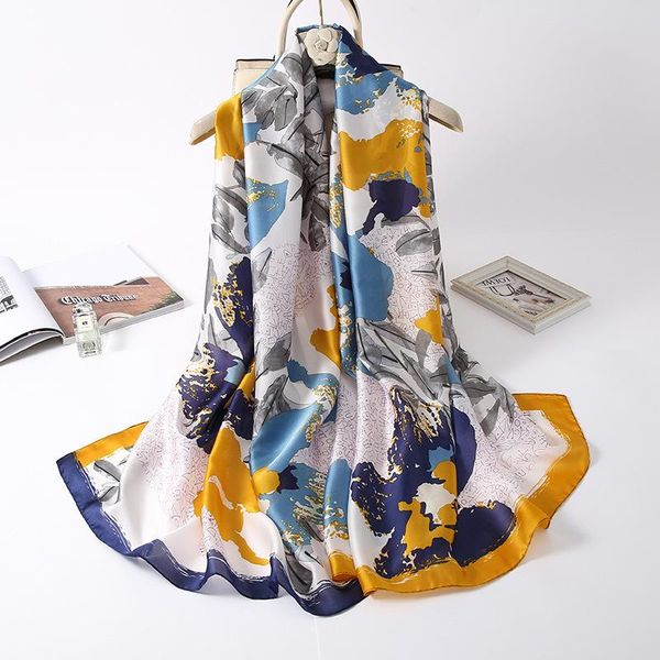 scarves 2021 summer sunscreen 180x90cm silk scarf korean style print shawl and wraps female foulard echarpe designer bandana beach hijab, Blue;gray
scarves 2021 summer sunscreen 180x90cm silk scarf korean style print shawl and wraps female foulard echarpe designer bandana beach hijab, Blue;gray