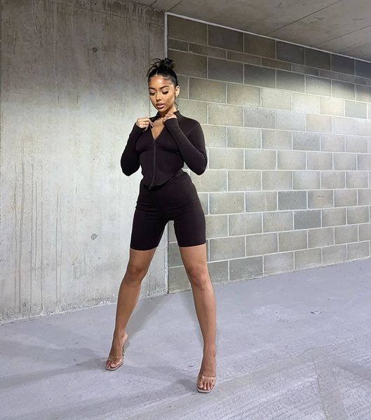 2021 new arrival long sleeve adjusted front zipper fittness ribbed good material evening party women two pieces set, White
2021 new arrival long sleeve adjusted front zipper fittness ribbed good material evening party women two pieces set, White