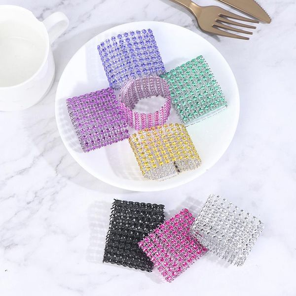 napkin rings 10pcs bling diamond rhinestone mesh wrap ring chair band wedding banquet supplies elegant decoration
napkin rings 10pcs bling diamond rhinestone mesh wrap ring chair band wedding banquet supplies elegant decoration