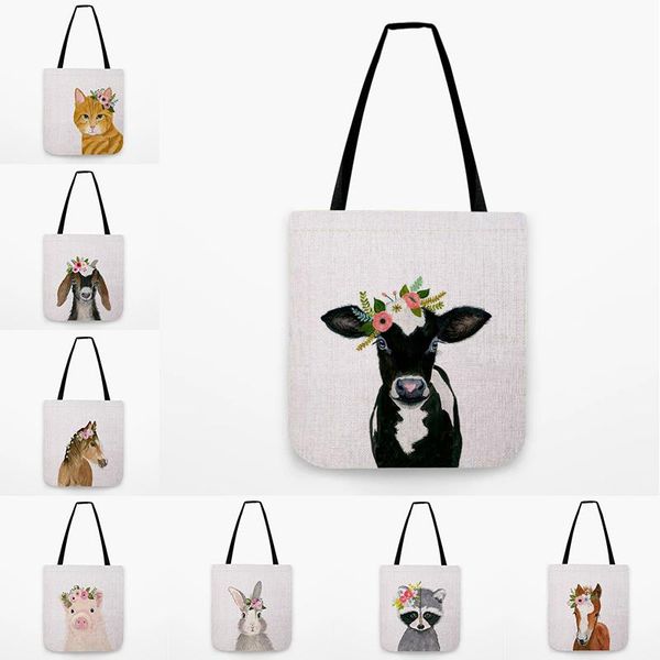 storage bags cute floral animals children nursery tote bag watercolor cow pig horse goat water resistant linen shoulder
storage bags cute floral animals children nursery tote bag watercolor cow pig horse goat water resistant linen shoulder