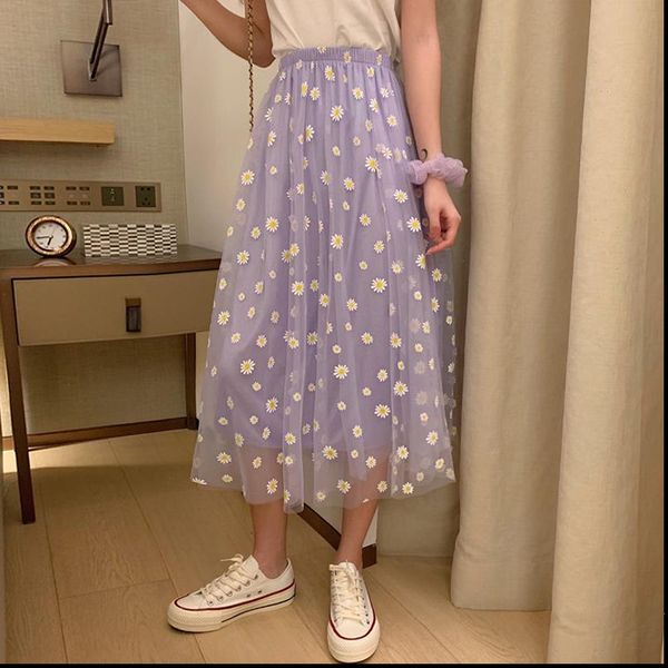 summer 2021 daisy print purple skirt female long high waisted a line skirt elastic street wear drop shipping, Black
summer 2021 daisy print purple skirt female long high waisted a line skirt elastic street wear drop shipping, Black