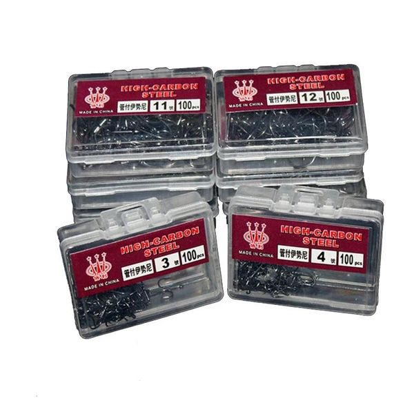 fishing hooks 100pcs 1 box steel fishhooks carp jig head set pesca high carbontackle
fishing hooks 100pcs 1 box steel fishhooks carp jig head set pesca high carbontackle