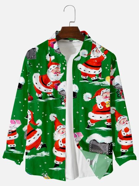men's casual shirts autumn cardigan long sleeve shirt santa claus 3d printing loose all-match, White;black
men's casual shirts autumn cardigan long sleeve shirt santa claus 3d printing loose all-match, White;black