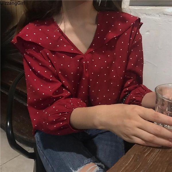 women's blouses & shirts boho ruffles v-neck 3/4 sleeve pullover dot print chiffon blouse korean kawaii cute spring autumn summer shirt, White
women's blouses & shirts boho ruffles v-neck 3/4 sleeve pullover dot print chiffon blouse korean kawaii cute spring autumn summer shirt, White