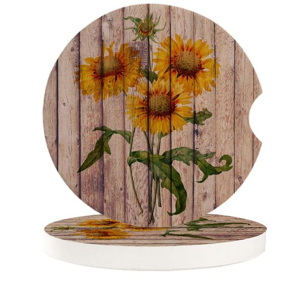 table runner ceramic stone round car coasters set sunflowers rustic wood mug tea cup cold drinks mat decoration
table runner ceramic stone round car coasters set sunflowers rustic wood mug tea cup cold drinks mat decoration