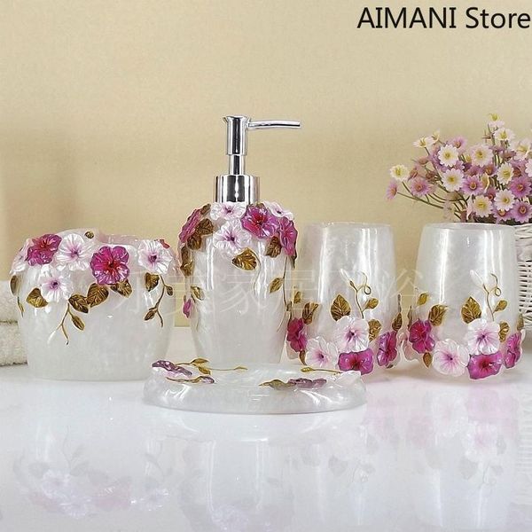 bath accessory set romantic garden bathroom toiletries decoration accessories soap tooth brush holder eco-friendly resin
bath accessory set romantic garden bathroom toiletries decoration accessories soap tooth brush holder eco-friendly resin