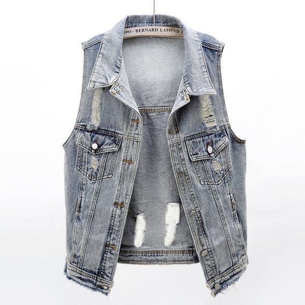 women's vests spring vintage black holes short denim vest waistcoat women loose cardigan sleeveless jacket coat korean style jeans fema, Black;white
women's vests spring vintage black holes short denim vest waistcoat women loose cardigan sleeveless jacket coat korean style jeans fema, Black;white
