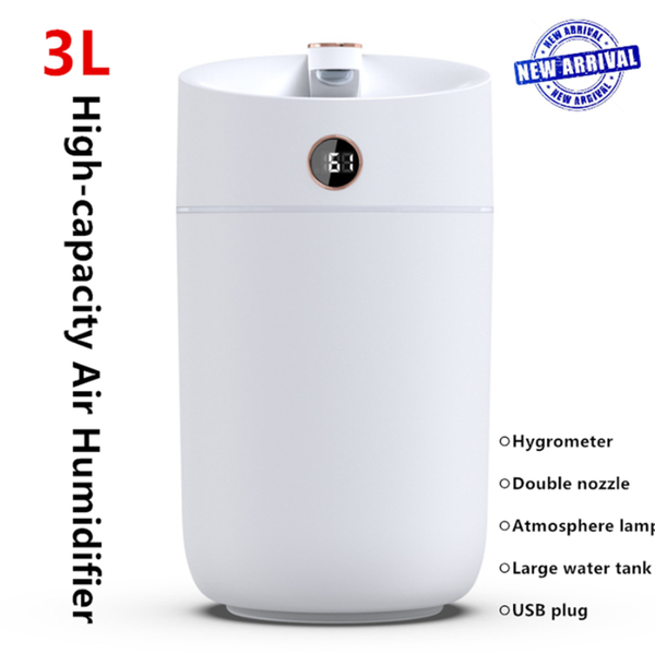 3l ultrasonic air humidifier usb aromatherapy humidifiers diffusers with hygrometer portable essential oil diffuser for home
3l ultrasonic air humidifier usb aromatherapy humidifiers diffusers with hygrometer portable essential oil diffuser for home