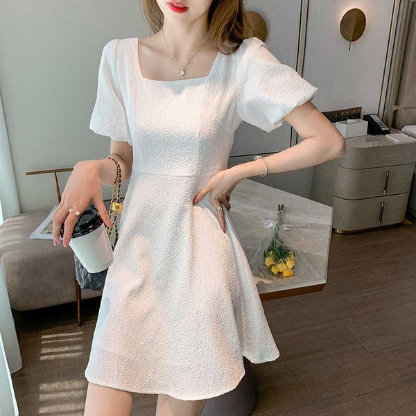 style french square collar small frh drs summer skirt fairy super sen white, Black;gray
style french square collar small frh drs summer skirt fairy super sen white, Black;gray
