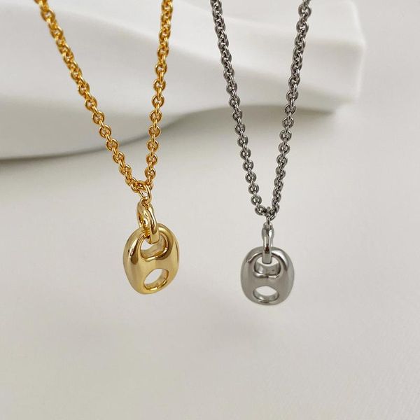 chains ghidbk simple ins gold sliver color metal chain pig nose clavicle necklace for women vintage friend party jewelry gifts, Silver
chains ghidbk simple ins gold sliver color metal chain pig nose clavicle necklace for women vintage friend party jewelry gifts, Silver