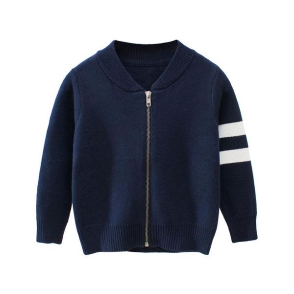 cardigan kids striped sweater children boy autumn winter knitted baseball coat toddler jacket outerwear clothes, Blue
cardigan kids striped sweater children boy autumn winter knitted baseball coat toddler jacket outerwear clothes, Blue