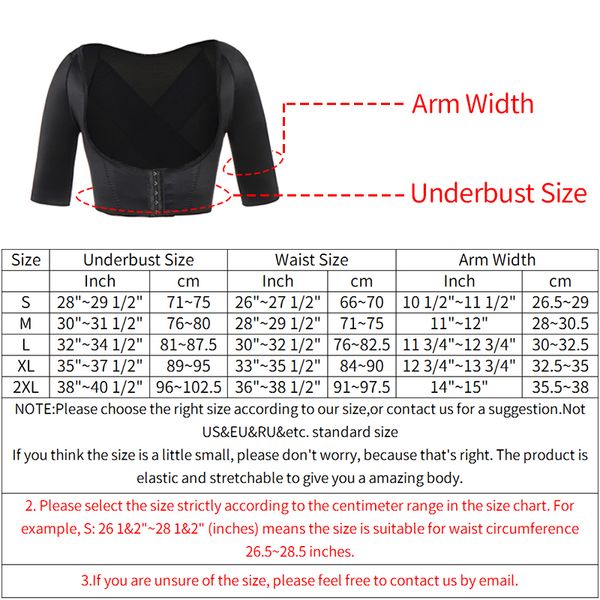 upper arm shaper post surgical slimmer compression sleeves humpback posture corrector women shoulder shapewear back support, Black
upper arm shaper post surgical slimmer compression sleeves humpback posture corrector women shoulder shapewear back support, Black