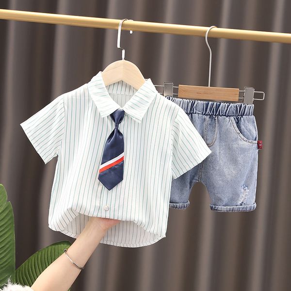 baby boys clothing sets 2022 summer children casual clothes short sleeve shirt denim shorts kids, White
baby boys clothing sets 2022 summer children casual clothes short sleeve shirt denim shorts kids, White