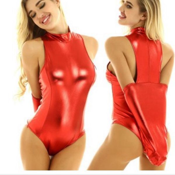 catsuit costumes women faux leather bodysuit pvc wetlook lingerie fetish leotard clubwear latex catsuit erotic cosplay costume, Black
catsuit costumes women faux leather bodysuit pvc wetlook lingerie fetish leotard clubwear latex catsuit erotic cosplay costume, Black