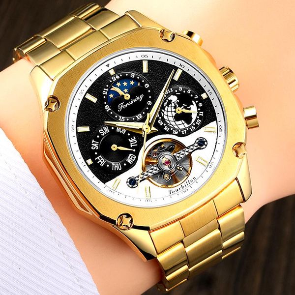 wristwatches forsining 2021 mens watches automatic self winding moon phase luxury brand tourbillon mechanical clocks, Slivery;brown
wristwatches forsining 2021 mens watches automatic self winding moon phase luxury brand tourbillon mechanical clocks, Slivery;brown
