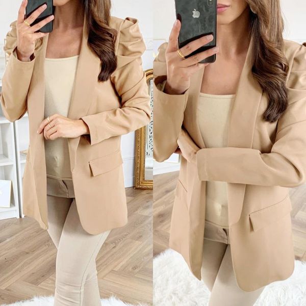 women's jackets womens and coats fashion solid color long sleeve slim women open stitch casual jacket fall clothing, Black;brown
women's jackets womens and coats fashion solid color long sleeve slim women open stitch casual jacket fall clothing, Black;brown