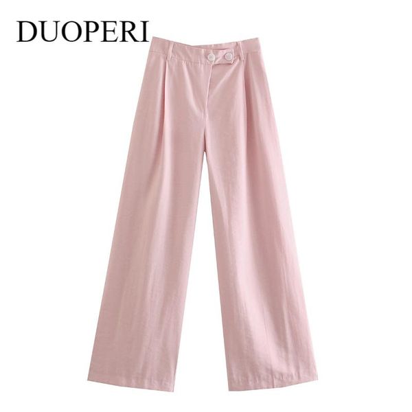 women's pants & capris duoperi 2021 women wide leg vintage fashion hight-waist casual cozy loose trousers y2k pantalon pour femme, Black;white
women's pants & capris duoperi 2021 women wide leg vintage fashion hight-waist casual cozy loose trousers y2k pantalon pour femme, Black;white