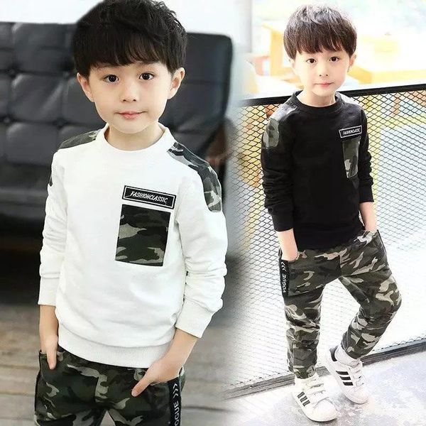 clothing sets kids sport boys tracksuit spring autumn camouflage children pants 2pcs kit outfit teenager 3-13 years, White
clothing sets kids sport boys tracksuit spring autumn camouflage children pants 2pcs kit outfit teenager 3-13 years, White
