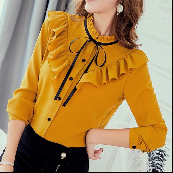 spring autumn 2019 women white shirt long sleeve shirts korean ruffles women streetwear slim chiffon blouse elegant ladies
spring autumn 2019 women white shirt long sleeve shirts korean ruffles women streetwear slim chiffon blouse elegant ladies