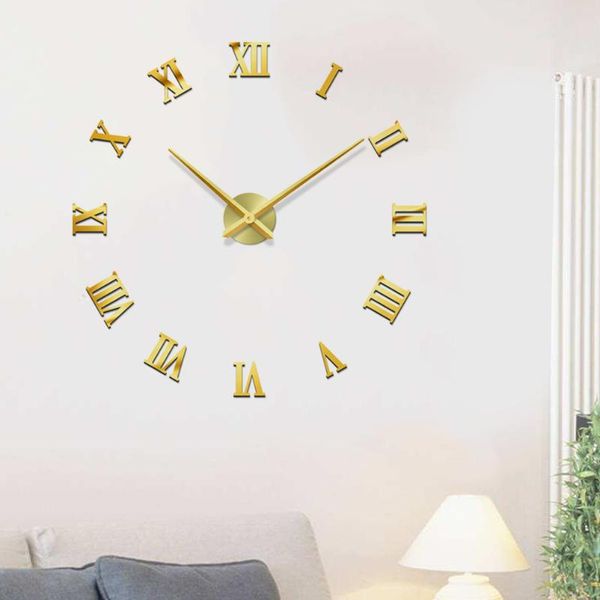 wall clocks frameless clock golden large round acrylic diy decor for living room without battery
wall clocks frameless clock golden large round acrylic diy decor for living room without battery