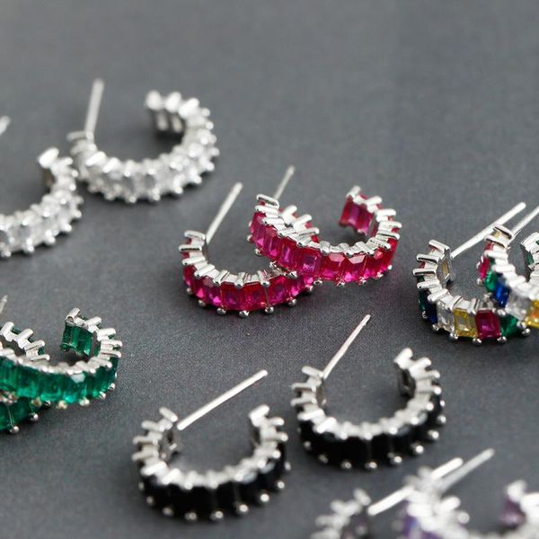 hoop & huggie rainbow 925 sterling silver white black green purple pink multi tone gold square zircon ins earrings women jewelry, Golden;silver
hoop & huggie rainbow 925 sterling silver white black green purple pink multi tone gold square zircon ins earrings women jewelry, Golden;silver