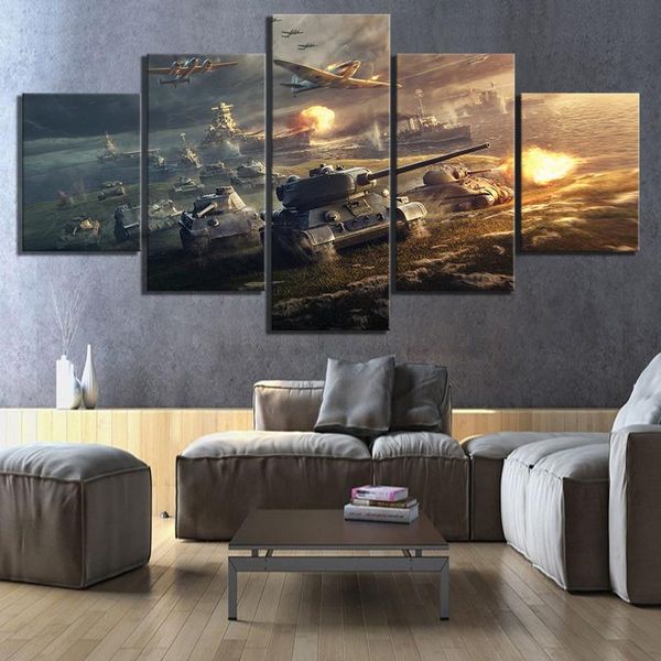 paintings home decor canvas pictures wall artwork 5 panel world of tanks game prints poster modular for living room framework
paintings home decor canvas pictures wall artwork 5 panel world of tanks game prints poster modular for living room framework