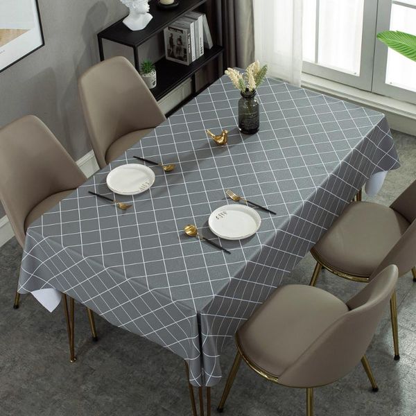 table cloth modern simple plaid tablecloth oil-proof tea mat pvc el cover dinning decoration rectangular
table cloth modern simple plaid tablecloth oil-proof tea mat pvc el cover dinning decoration rectangular
