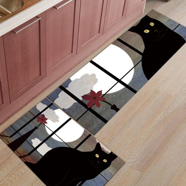cushion/decorative pillow 2pcs/set cartoon black cat door mat floor mats rug carpet living bed room kitchen bathroom non-slip doormat
cushion/decorative pillow 2pcs/set cartoon black cat door mat floor mats rug carpet living bed room kitchen bathroom non-slip doormat