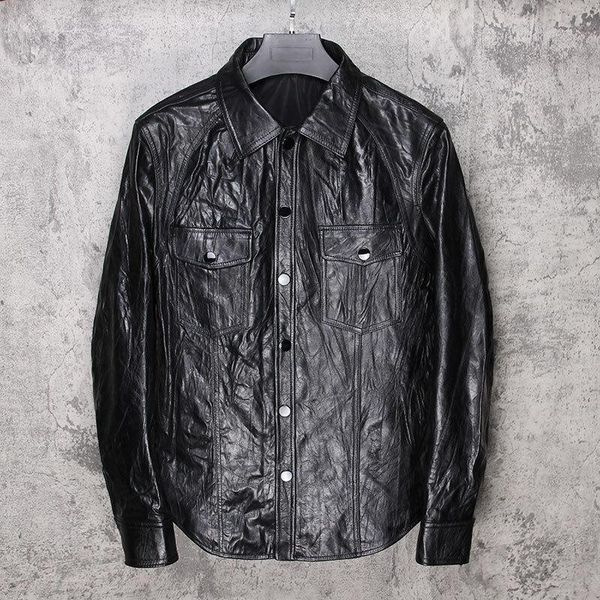 men's leather & faux 2021 black men slim fit leahter shirt plus size xxxl genuine thin sheepskin russian spring single breasted natural
men's leather & faux 2021 black men slim fit leahter shirt plus size xxxl genuine thin sheepskin russian spring single breasted natural
