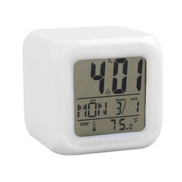other clocks & accessories led alarm clock 7 colors change square digital with lcd screen display luminous mode home office
other clocks & accessories led alarm clock 7 colors change square digital with lcd screen display luminous mode home office