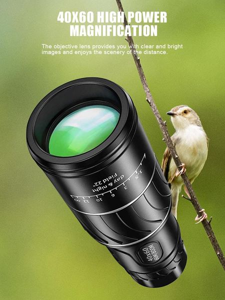 telescope & binoculars 40x60 high power monocular waterproof camping high-definition green film for outdoor hunting bird watching
telescope & binoculars 40x60 high power monocular waterproof camping high-definition green film for outdoor hunting bird watching