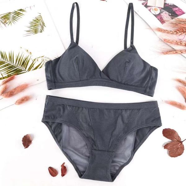 bras sets wriufred pure cotton mesh thin triangle cup bralette underpants set lingerie women underwear wire free, Red;black
bras sets wriufred pure cotton mesh thin triangle cup bralette underpants set lingerie women underwear wire free, Red;black