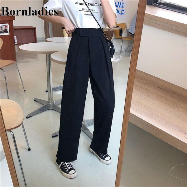 women's pants & capris bornladies black high waist chic loose solid straight casual all match ol streetwear quality formal women wide l, Black;white
women's pants & capris bornladies black high waist chic loose solid straight casual all match ol streetwear quality formal women wide l, Black;white